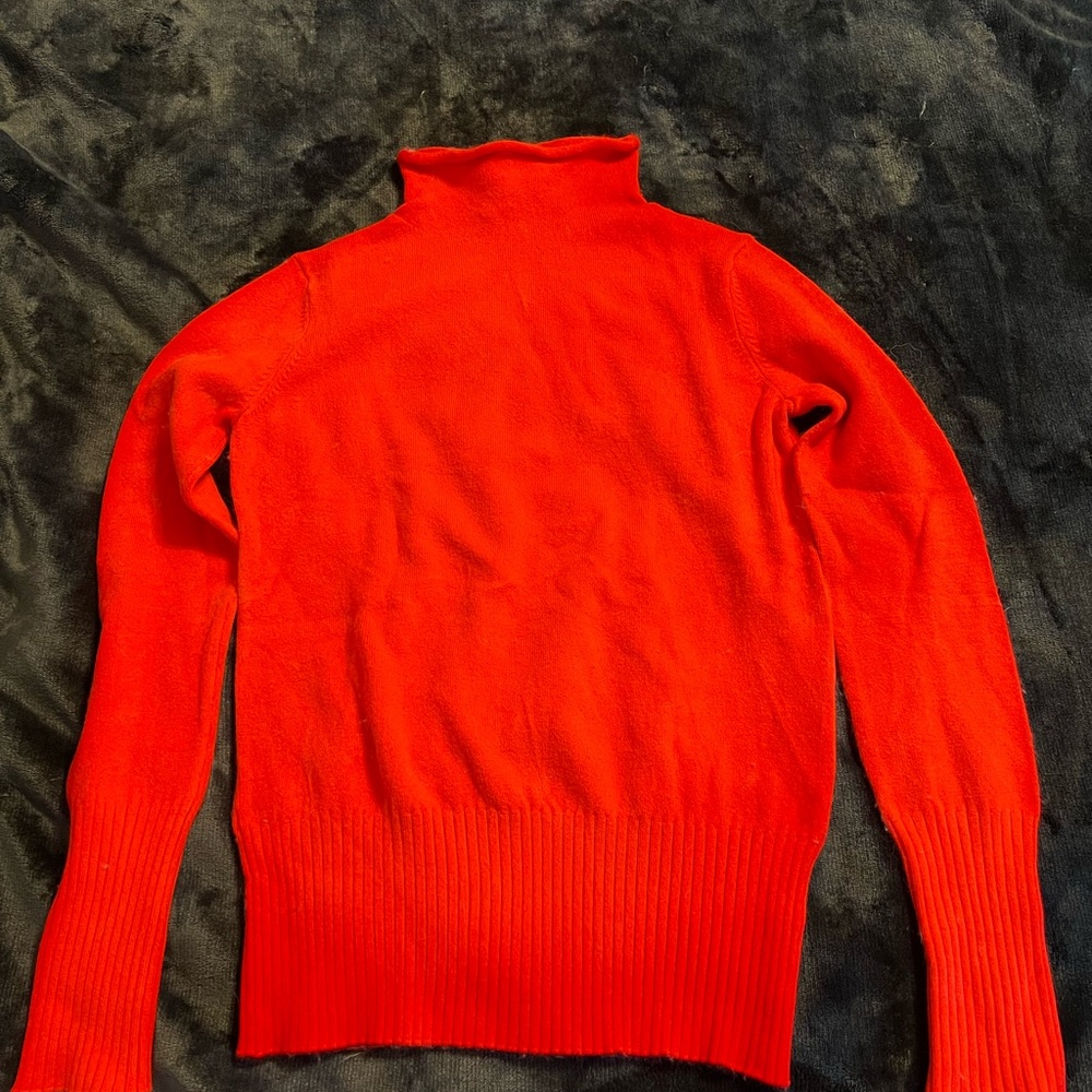 Red sweater small French connection mock neck